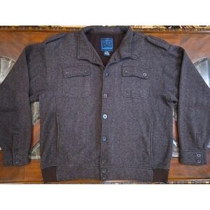 Royal Blue Mens 100% Acrylic Mens 4XL Brown Jacket